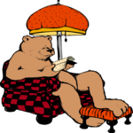 Bear Reading 1 Clip Art