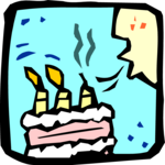 Blowing Out Candles 01 Clip Art