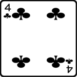 04 of Clubs Clip Art