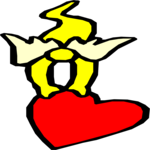 Angel & Heart 07 Clip Art