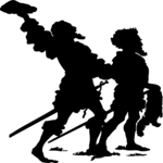 Silhouettes, Soldiers Clip Art