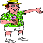 Tourist 13 Clip Art