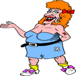 Woman - Hairy Clip Art