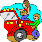 Decorating Car Clip Art