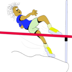 T & F - High Jump 07 Clip Art