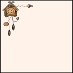 Cuckoo Clock Background Clip Art