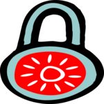 Lock - Combination 3 Clip Art