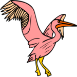 Crane 06 Clip Art