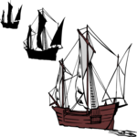 Columbus - Ships 2 Clip Art