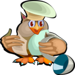 Chef - Owl Clip Art