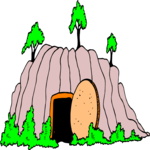 Jesus' Tomb 3 Clip Art