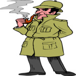 Sleuth Smoking Pipe Clip Art