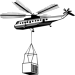 Helicopter & Cargo Clip Art