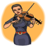 Violinist 28 Clip Art