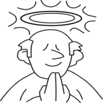 Angel in Prayer 2 Clip Art