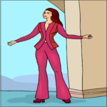 Woman Standing 05 Clip Art