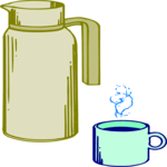 Coffee Pot & Mug Clip Art