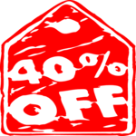 40% Off 2 Clip Art