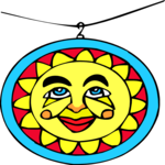 Sun Pendant Clip Art
