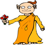 Man in Robe Clip Art