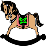 Rocking Horse 01 Clip Art