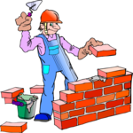 Brick Laying 03 Clip Art