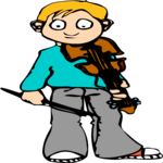 Violinist 06 Clip Art