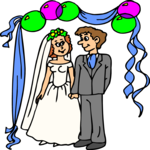 Bride & Groom 41 Clip Art