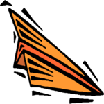 Paper Airplane 7 Clip Art