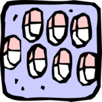 Capsules 2 Clip Art