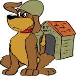 K9 Soldier Clip Art