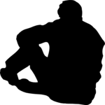 Man Sitting 3 Clip Art