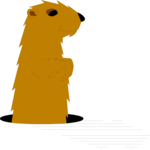 Groundhog 3 Clip Art