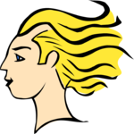 Windy Hair Clip Art