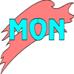 3 Monday Clip Art