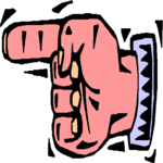 Finger Pointing 135 Clip Art