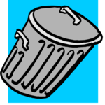 Trash Can 01 Clip Art