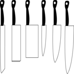 Knives 1 Clip Art