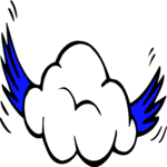 Cloud Flying Clip Art