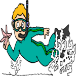 Diver 1 Clip Art