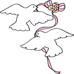 Doves 1 Clip Art