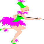 Show Girl 4 Clip Art