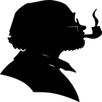 Man Smoking Pipe Clip Art