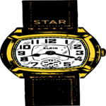 Antique Style Watch 2 Clip Art