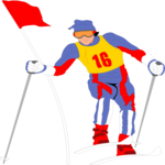 Skier 11 Clip Art