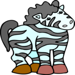 Zebra 08 Clip Art