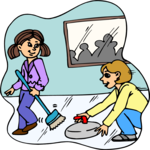 Curling 3 Clip Art