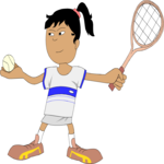 Tennis 090 Clip Art