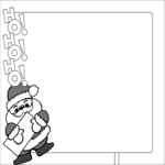 Ho Ho Ho Frame Clip Art