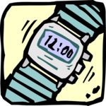 Watch - LCD 4 Clip Art
